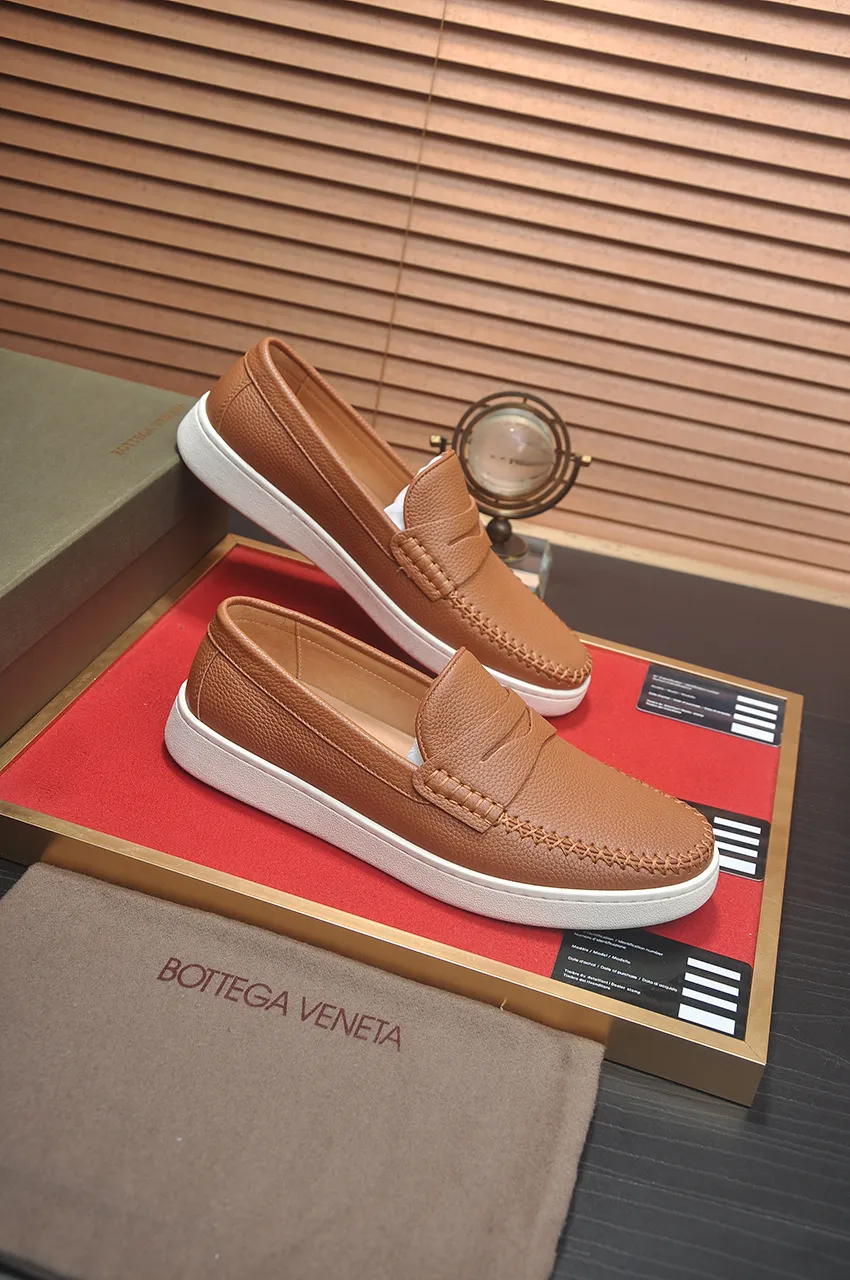 Men's shoes 💰460💶 [Botteg Venetta (BV)] (full cowhide lining) Exclusive new model Official website new model The upper is made of top-quality calfskin. Delicate feel and flowing luxurious texture. Tailored for refined men to create a noble aura. Detailed and regular Mark hand-stitching. Smooth lines. Full cowhide lining. Comfortable to wash sweat. 38-44